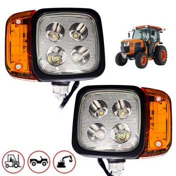 Диодни (LED) фарове с мигач, къси и дълги 12V 24V 2бр